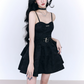 Sweet Cool Style Mini Dress With Belt Detail And Ruffled Hem R9439