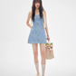 French-Style Floral Print Sundress With A Fitted Waist R9375