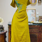 Gold off-the-shoulder strapless fitted long ball gown R7159