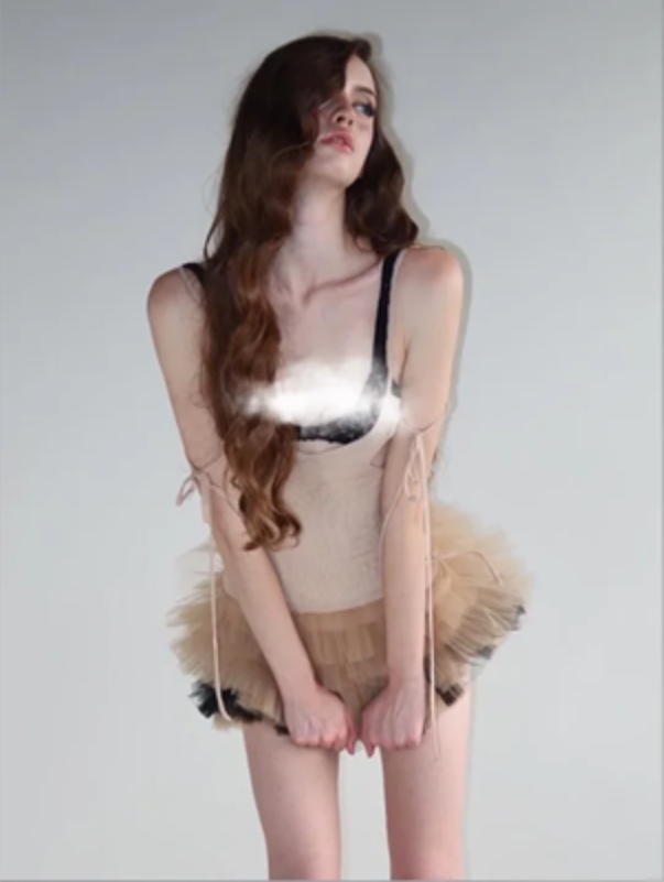 Khaki suspender waist slim mini skirt homecoming dress R4385