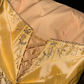 Gold strapless cinched waist ball gown R6966