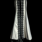 White halter-neck fitted sexy lace long ball gown R6647