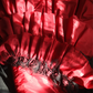Red strapless, fitted waist, full-skirted ball gown/bridal dress R6687