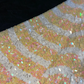 Yellow sequined halter-neck fitted mermaid long ball gown R6407