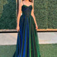 Elegant Spaghetti Straps A-line Tulle Long Prom Dresses         S7148