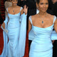 Light Blue Long Prom Dress for Women,Elegant Evening Dress      S7244