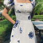 A Line Puff Sleeves Evening Dress Prom Dress     S7043