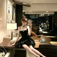Glam Corset Ballerina Mini Dress with Crystal Straps R9156