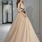 A line tulle long evening dress formal dress party prom dress      S6987
