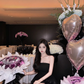 Black strapless fitted waist short ball gown R7526