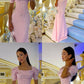 Pink long evening prom dress     S2605