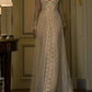 A Line White Tulle Lace Long Sleeves Sexy Wedding Dress      S6946