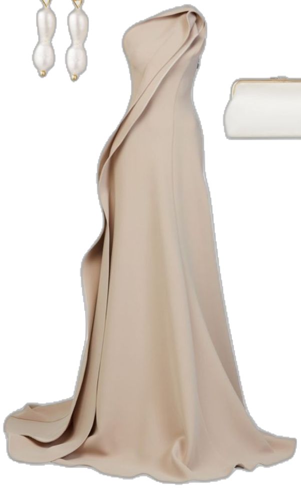 Champagne Prom Dress Long Evening Dress     S7017