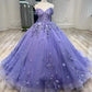 A Line Purple Ball Gown Quinceanera Dresses A Line Princess Dresses      S7027