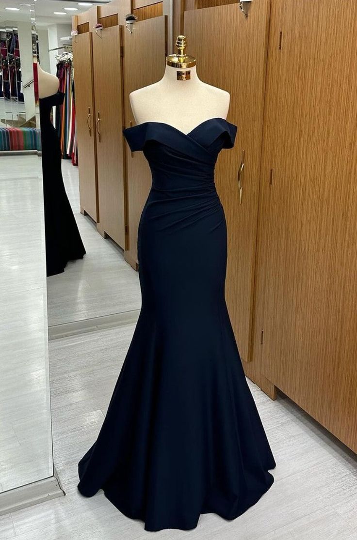 Mermaid Off-the-Shoulder Sweetheart Sleeveless Evening Dress       S5628