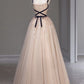 A line tulle long evening dress formal dress party prom dress      S6987