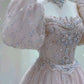 Pink A-Line Beaded Sequin Long Prom Party Dress Formal Evening Dress         S7175