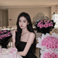 Black strapless fitted waist short ball gown R7526