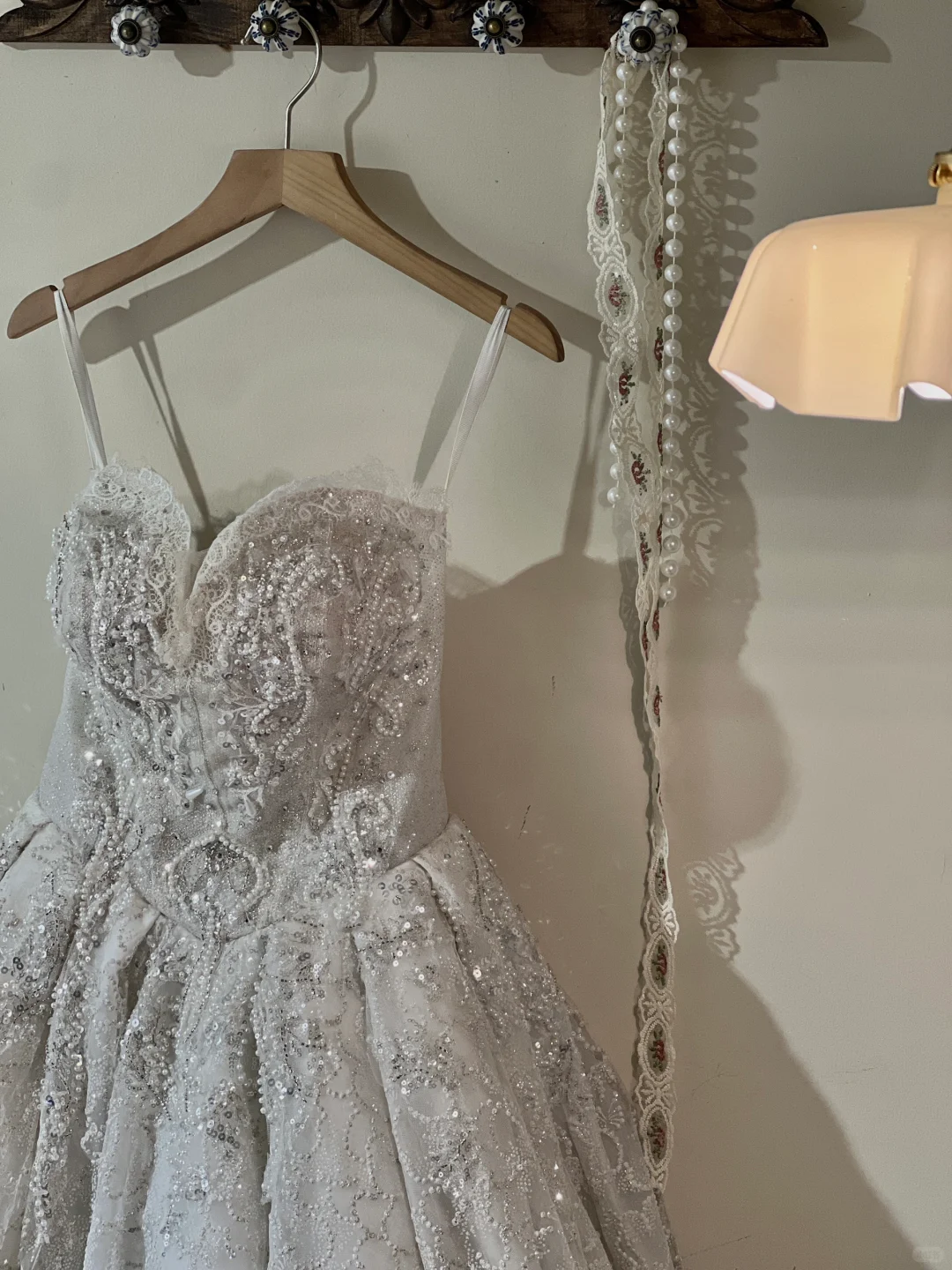 White tube top retro beaded waist slimming and large skirt princess dress homecoming dress R4345