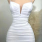 White Short Evening Dresses Short Party Dress      S7254