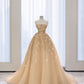 A Line Tulle Sequin Evening Dresses Prom Party Dresses       S7168