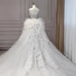 Elegant Mermaid Sweetheart Tulle Lace Long Wedding Dresses     S7258