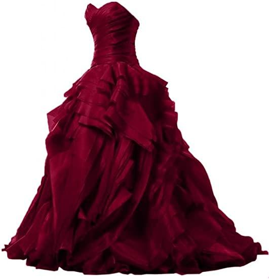 Burgundy Evening Gowns,Ball Gown Formal Dress,Evening Gowns For Teens        S7057