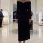 Off Shoulder Black Prom Dress, Formal Dress      S5392