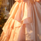 Pink square neckline fitted waist ball gown/bridal dress R7259