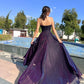Elegant Spaghetti Straps A-line Tulle Long Prom Dresses         S7148