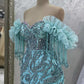 Mermaid Off Shoulder Elegant Evening Gowns Long Prom Dress     S7239