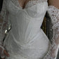 Sexy Lace Long Wedding Dresses Mermaid Bridal Gown      S7167