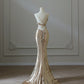 Golden formal dress Sexy Gold Mermaid Long Evening Dresses Prom Gown     S6954