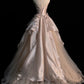 Generous Strapless A-line Tulle Evening Dress,Glam Dress     S5362