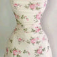 Cute Sheath Spaghetti Straps Floral Short Homecoming Dresses     S7178