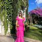 A Line Fuchsia Prom Dress Long Evening Party Dress     S7019