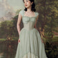 A Line Green Long Evening Dresses Prom Gown     S6970