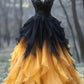 Elegant Sweetheart Neck A-Line Ombre Prom Dress Ball Gown        S7143