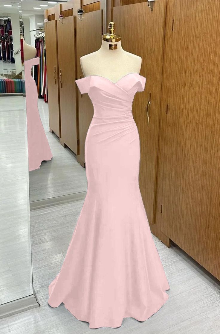 Mermaid Off-the-Shoulder Sweetheart Sleeveless Evening Dress       S5628