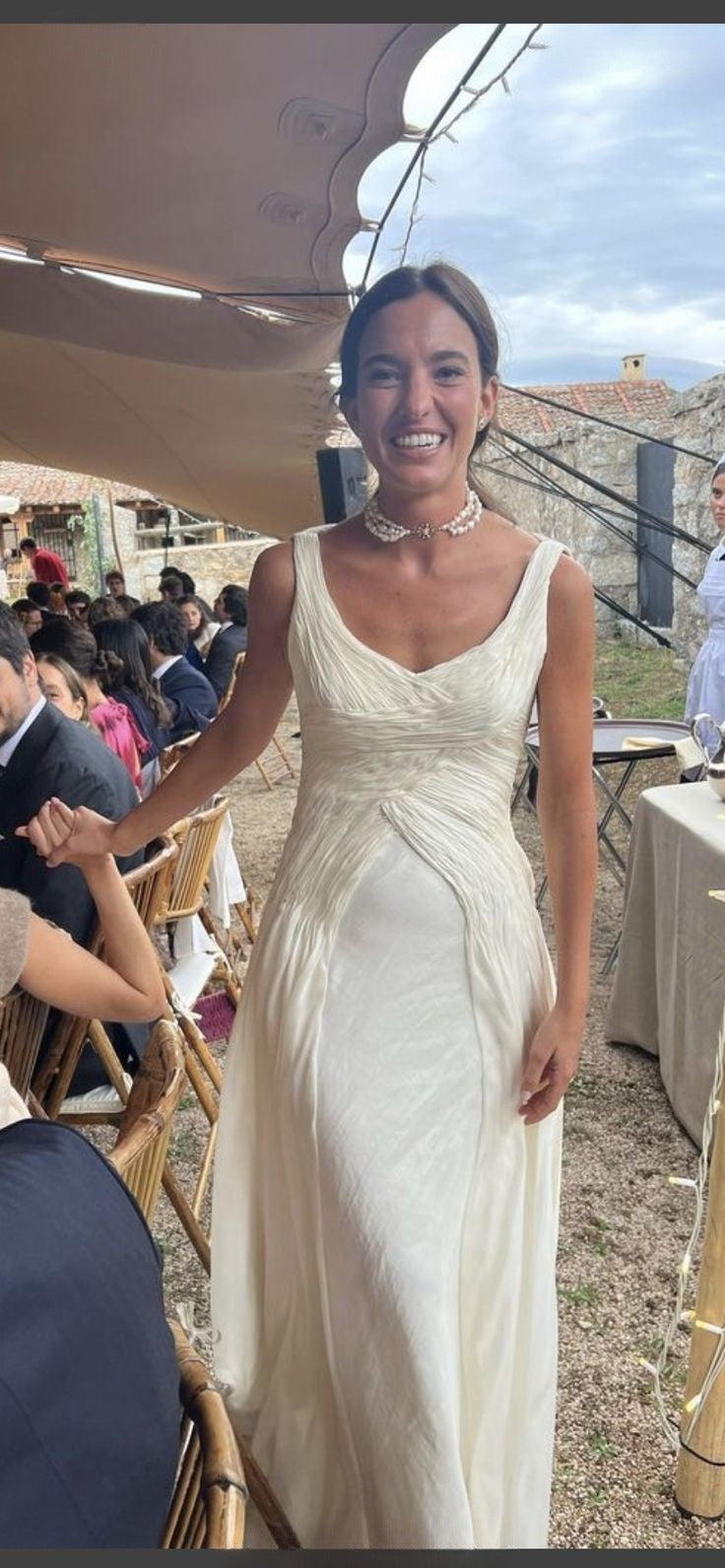 A Line Ivory Wedding Dress Princess Bridal Gown        S6963