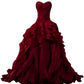 Burgundy Evening Gowns,Ball Gown Formal Dress,Evening Gowns For Teens        S7057