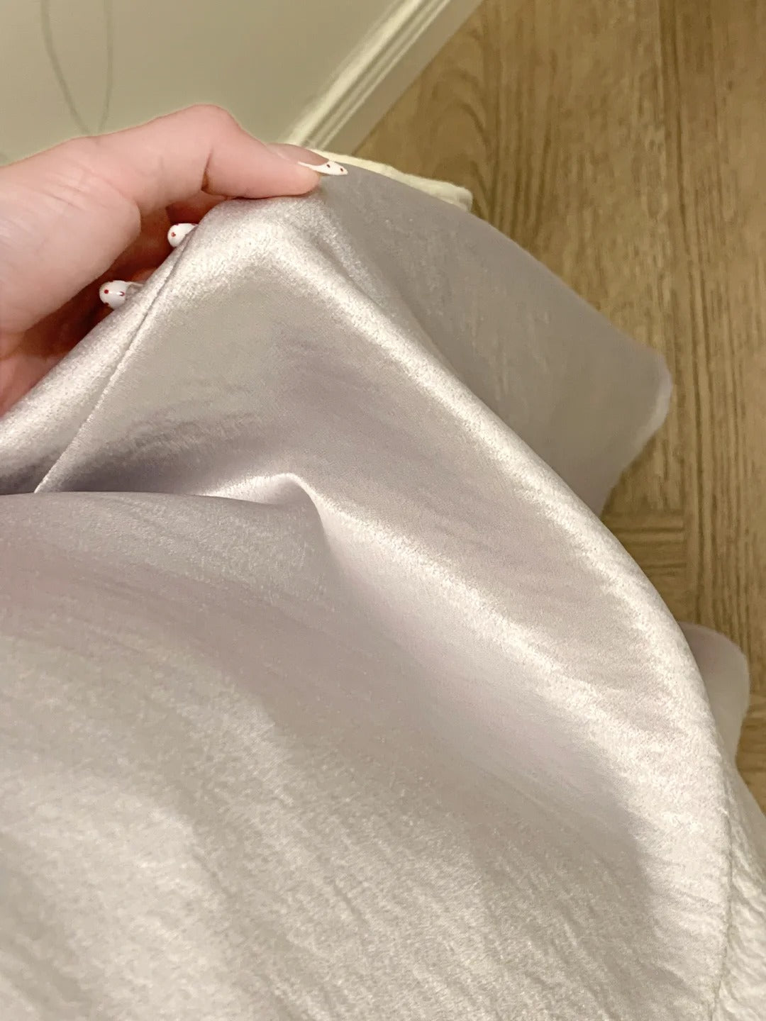 French Elegant Square Neck Satin Slip Dress R9124
