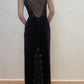 Beautiful Spaghetti Straps Velvet Birthday Party Dresses Long Prom Dresses     S7051