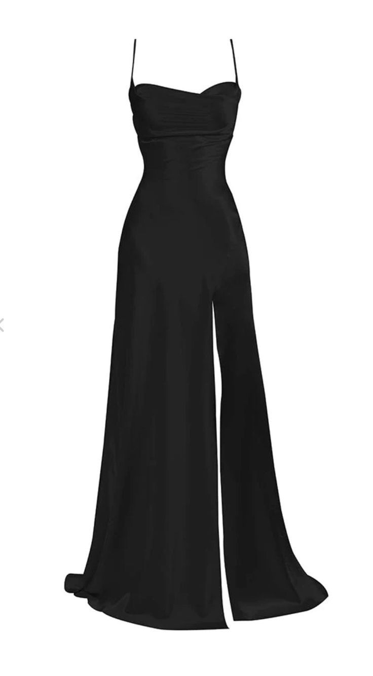 Black Simple Long Evening Dresses Prom Gown     S6959