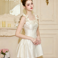 Classic Lace Cocktail Dress with Rhinestone Embellishment R9208