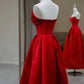 A-line Satin Scoop Long Prom Dress Party Dress Satin Evening Dress      S5346