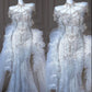 Elegant Mermaid Sweetheart Tulle Lace Long Wedding Dresses     S7258