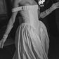 Off Shoulder White wedding dress Elegant Princess Bridal Gown        S7014