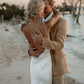 Column Spaghetti Straps V Neck Sleeveless Wedding Dress Formal Women's Dresses        S6965