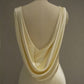 Pastel Yellow Satin Backless Mermaid Long Prom Dress      S7065